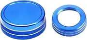 POEXIR Car Multimedia Volume Control Knob Trim Cover Ring A B E Class GLA CIA GLE ML GL W176 W204 X164 X166 W168 AMG Car Air Conditioner Knob(Size:Blue)