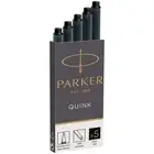 Parker Quink Black Ink Cartridge Refills For Fountain Pens Pack Of 5