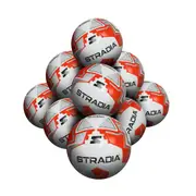 STRADIA "ACADEMY" Full Size 5 Soccer Ball – Aspiring Pro Series Premium Training Ball Pack of 10 with FREE Mesh Storage Bag