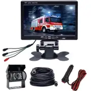 Backup Camera with Monitor Kit, Waterproof 18 IR LED Night Vision Reverse Cam...