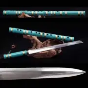 Flute Dagger Combat Knife Fighting Spring Steel Fixed Blade Full Tang Straight