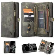CaseMe 2in1 iPhone SE 2020 Detachable Case Wallet Cover Apple 2nd Gen [Black]