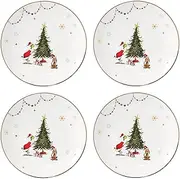 Lenox Merry Grinchmas Dinner Plates, Set of 4, 6.39, Green