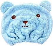 Generic Hair Towel Wrap for Washable Quick Dry Portable Towels for, Blue