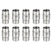 Leather Cord End Clasp, 10Pcs 8mm Hole Leather Clasps Jewelry Making, Grey