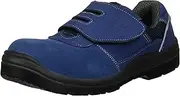 [AITOZ] Aitos AZ59822 Safety Shoes, Work Shoes, Electrostatic Safety Shoes, Suede, Resin Toe Core, JSAA, Type A, Urethane Sole, Oil-Resistant, Slip Sign, Velcro, 3E, Navy, US Men's Size