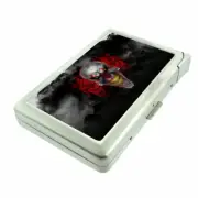 Evil Clowns D6 Cigarette Case with Built in Lighter Metal Wallet
