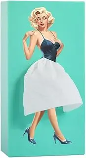 Cartoon Anime Girl Tissue Box Flying Skirt Tissue Box Puffy Skirt Girl Face Tissue Holder (Blue)