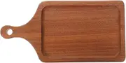 MOTHNUR Steak Plate Vintage Rectangular Serving Board for Pizza Bread and Western Dishes Smooth Wood Kitchen Supply for Home Entertaining