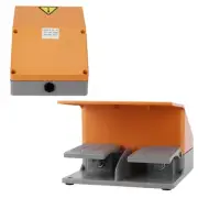 BERM Foot Pedal Switch Dual For Electrical Machine Power Supply Clip Kit^