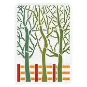 Reusable Tree Shadow Pattern Stencil for Painting, Scrapbooking & Art Projects
