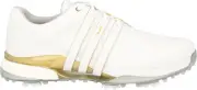 Adidas Tour360 24 Boost IE3367 FTW White Gold Metallic Silver Men Golf Shoe