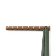 Umbra Flip 8-Hook Wall Mounted Coat Rack, Modern, Sleek, Space-Saving Coat Hange