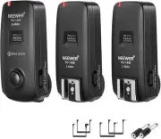 NEEWER FC-16 2.4G Wireless Camera Shutter Studio Flash Trigger with Two Recei...