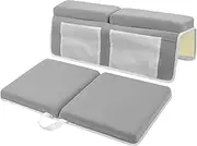 Knee Rests and Elbow Pads, Bathtub Kneeler Pad, Kneeling Mat, with Toy Organizer, Memory Foam Cushioning, Non-Slip Bottom, Perfect for Baby Bathing at Home