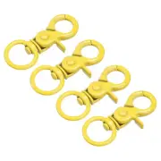 44mm Swivel Clasps Lanyard Snap Hook Claw Clasp for DIY Yellow, 4Pcs