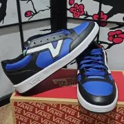 Vans Lowland Black Blue Shoes Size 10 NWB