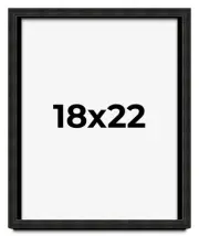 18x22 Shadow Box Black Rustic Barnwood Display Frame | 1.125 Inch Deep | 0.875