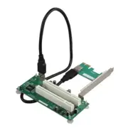 PCIe to Double Pci Slot Expansion Card USB Adapter PCIE to PCI Adapter Card