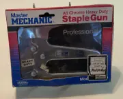 Vintage Master Mechanic All Chrome Heavy Duty Staple Gun Model M5000 NOS