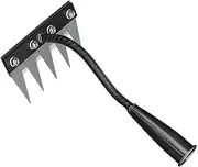 5/6/7/8 Teeth Carbon Steel Garden Hand Rake Farm Tool Harrow Scarifier WeedingTool L9C8 Harrow Weeding Nail Agricultural Garden
