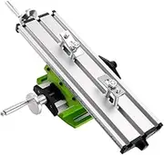 Gadpiparty High Precision Mini Drill Stand with Durable Cast Base for Stable and Efficient Operation for Home Accessories and Hand Drill Support Silver and Light Green