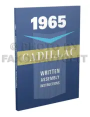 1965 Cadillac Written Assembly Manual Deville Eldorado Calais 60 75 Fleetwood (for: Cadillac)