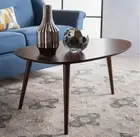 Noble House Oval Walnut Coffee Table Free Shipping