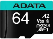 ADATA 64GB Premier Pro microSDXC UHS-I U3 / Class 10 AUSDX64GUI3V30SA2-RA1