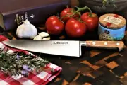 SABATIER 9 in Chefs Knife with Olive Wood Handle , made in France see video