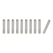 3x15mm Dowel Pins, 10pcs Round Head Flat Chamfered End Dowel Pin