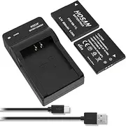 NB-11L NB-11LH Battery (2 Pack) and USB Charger Kit for Canon NB-11L NB-11LH PowerShot A2300 is A2400 is A2500 A2600 A3400