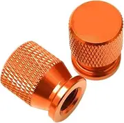 xinjiedianzi Compatible with SRT 800X 800SX Motorcycle Tire Valve Air Port Stem Cap Cover CNC Aluminum Motorbike Parts(Orange)