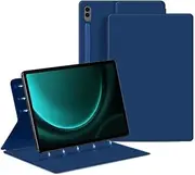 [Jarttarn] Magnetic Case for Galaxy Tab S9 FE Plus 2023 (SM-X610/SM-X616), Slim Lightweight Protecitve Cover with Pen Holder for Galaxy Tab S9 FE+ (Dark Blue)