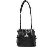 [Vivienne Westwood] Vivienne Westwood Hilary Orb-embellished Drawstring Bag ONE SIZE BLACK