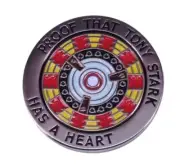 PROOF THAT TONY STARK HAS A HEART ENAMEL PIN - FREE AU POST - AU STOCK
