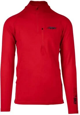 509 FZN Merino Mens Base Layer 1/4 Zip Shirt Apex Red