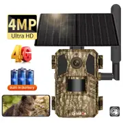 Solar Hunting Trail Camera Waterproof Motion Detection Wildlife Cam Night Vision