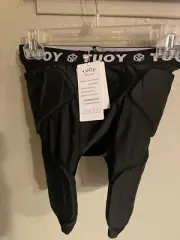 TUOY Men's Padded Compression Shorts for Football, Running size 2XL