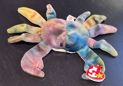 Rare Find, Ty Beanie Baby: Claude the Crab. DOB 9-3-1996