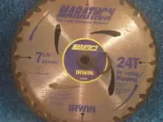 Irwin Marathon 7 1/4-Inch 24-Tooth Circular Saw BladeT-559