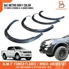 3" 36C Metro Grey Slim Fender Flare Wheel Arch FIT Ford Ranger T6 PX1 2012-2014