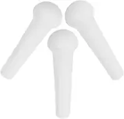 Mobestech 3pcs Multi Functional Ceramic Food Grinding Stick Manual Garlic Crusher Baby Food Masher Tool for Small Spaces and Travel