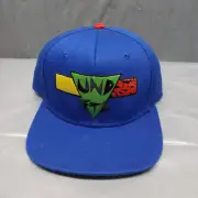 UNDEFEATED "UND FTD" CAP HAT SNAPBACK BORN NOT MADE BLUE OSFA