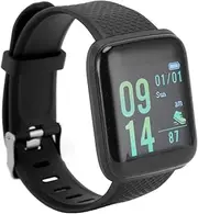 Zopsc Smart Watch for Men Women, Fitness Tracker with Step Tracker, Sleep & Calorie Monitor, Message Reminder, Health Tracker Watch for iOS 9.0 or Android 5.0, Bluetooth 4.0 (Black)