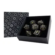 RPG Set Hollow Dragon Dice (Black and Gold)