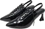 Liberty Doll(リバティー ドール) 1034 Women's Mule Pumps, Lace-up, 2.8 inches (7 cm) Heels, Sporty, Pointed Toe