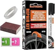 Wheel Scratch Repair Kit - Kit,Waterproof Wheel Scratch Repair, Car Rim Scratch Repair Kit, Easily Repair Paint