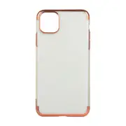 For iPhone 12 Pro Max Case Electroplated TPU Protective Soft Cover, Rose Gold