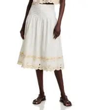 Rails Sol Scalloped Midi Skirt